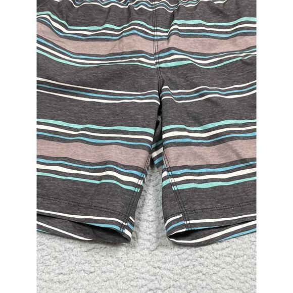 Speedo Mens Size S Striped Swim Trunks - Picture 8 of 10